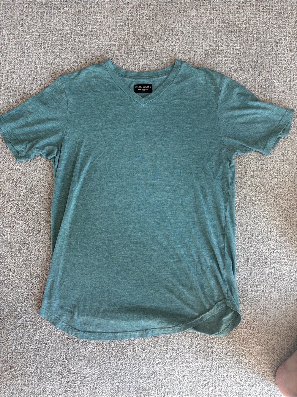 Goodlife Men's Short-Sleeve V-Neck Tee in Teal Green